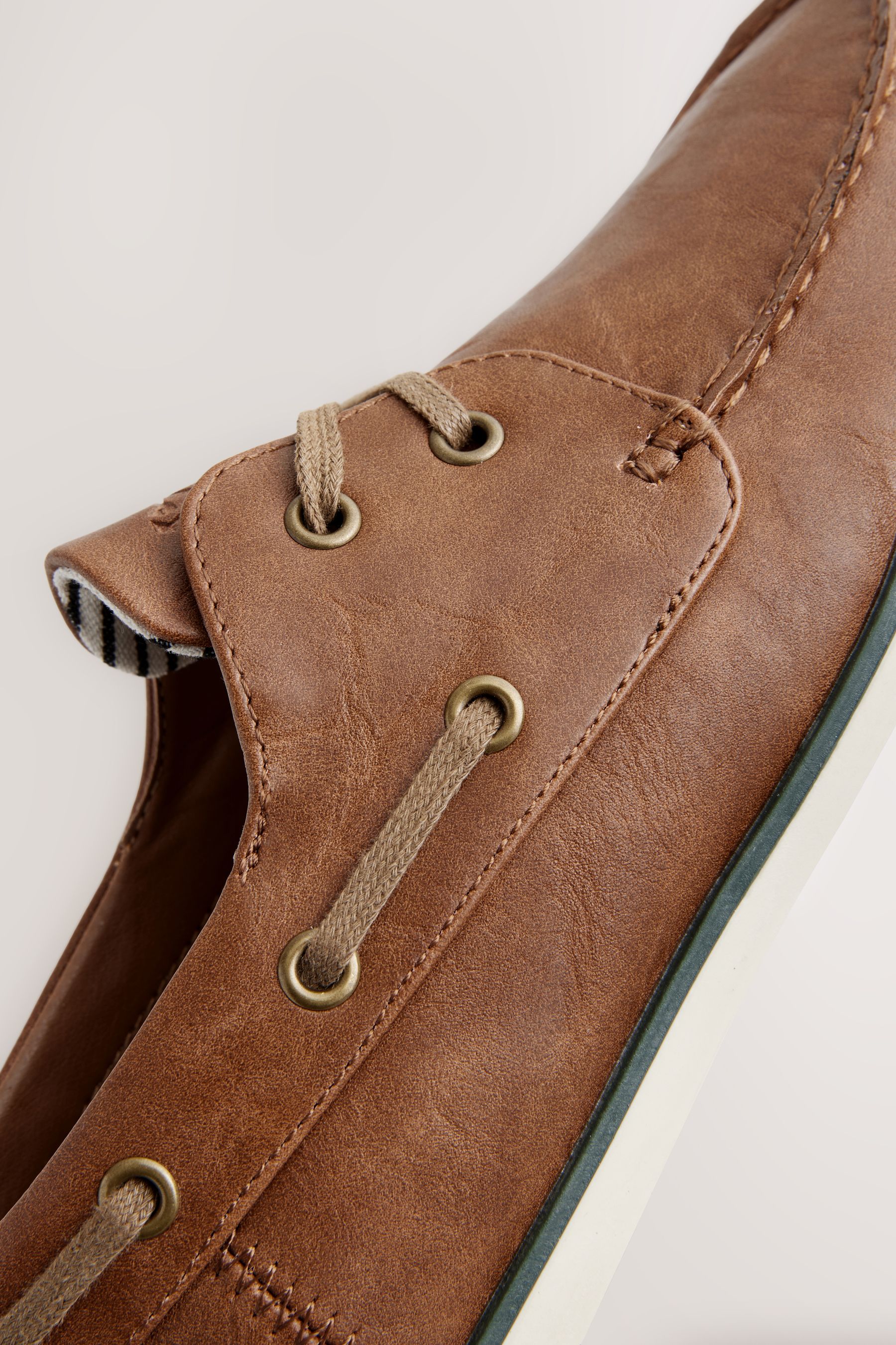 Buy Tan Brown Boat Shoes from the Next UK online shop
