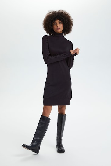 Buy Saint Tropez Black Mila Rollneck Dress from the Next UK online shop