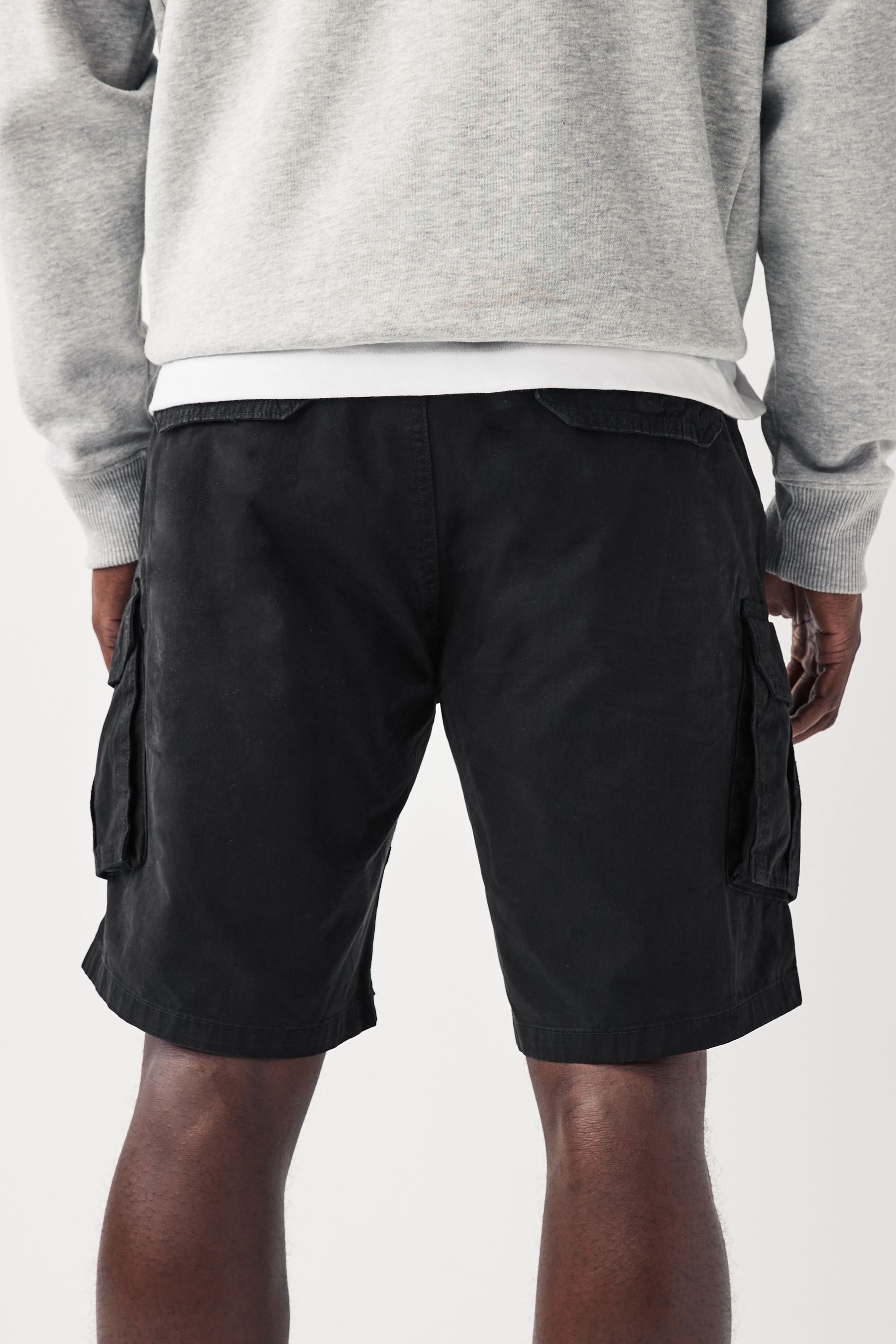 Buy Black 100 Cotton Cargo Shorts from the Next UK online shop