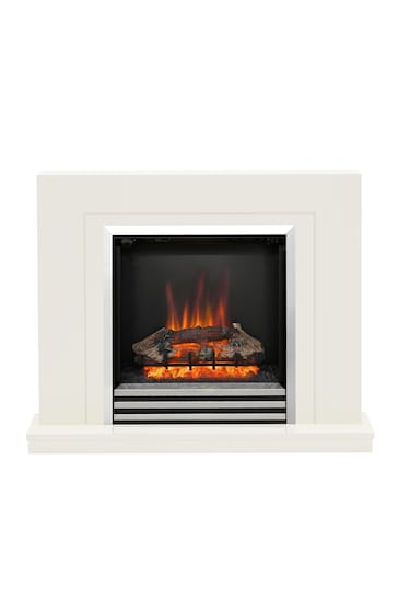 Be Modern White Colby Electric Fireplace