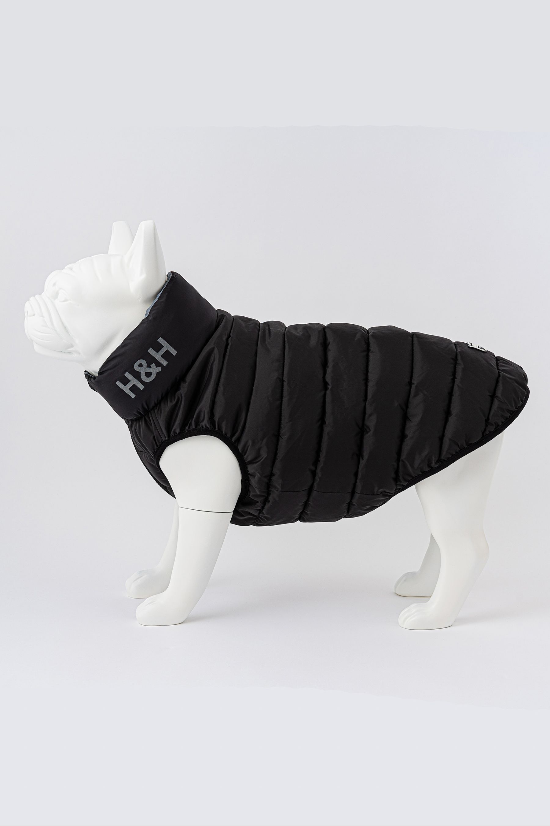 Buy Black Hugo Hudson Reversible Padded Dog Coat from the Next UK online shop