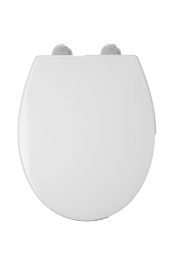CROYDEX White Corvo White Round Toilet Seat