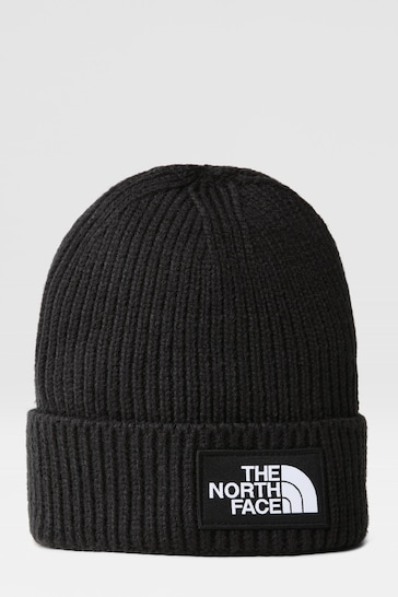 Buy The North Face Kids Black Box Logo Cuffed Beanie from the Next UK ...