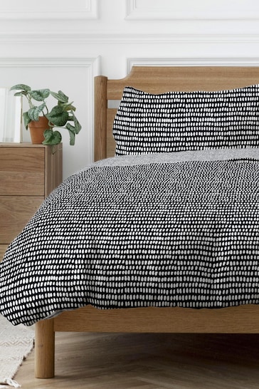 Copenhagen Home Black Arri Duvet Cover and Pillowcase Set