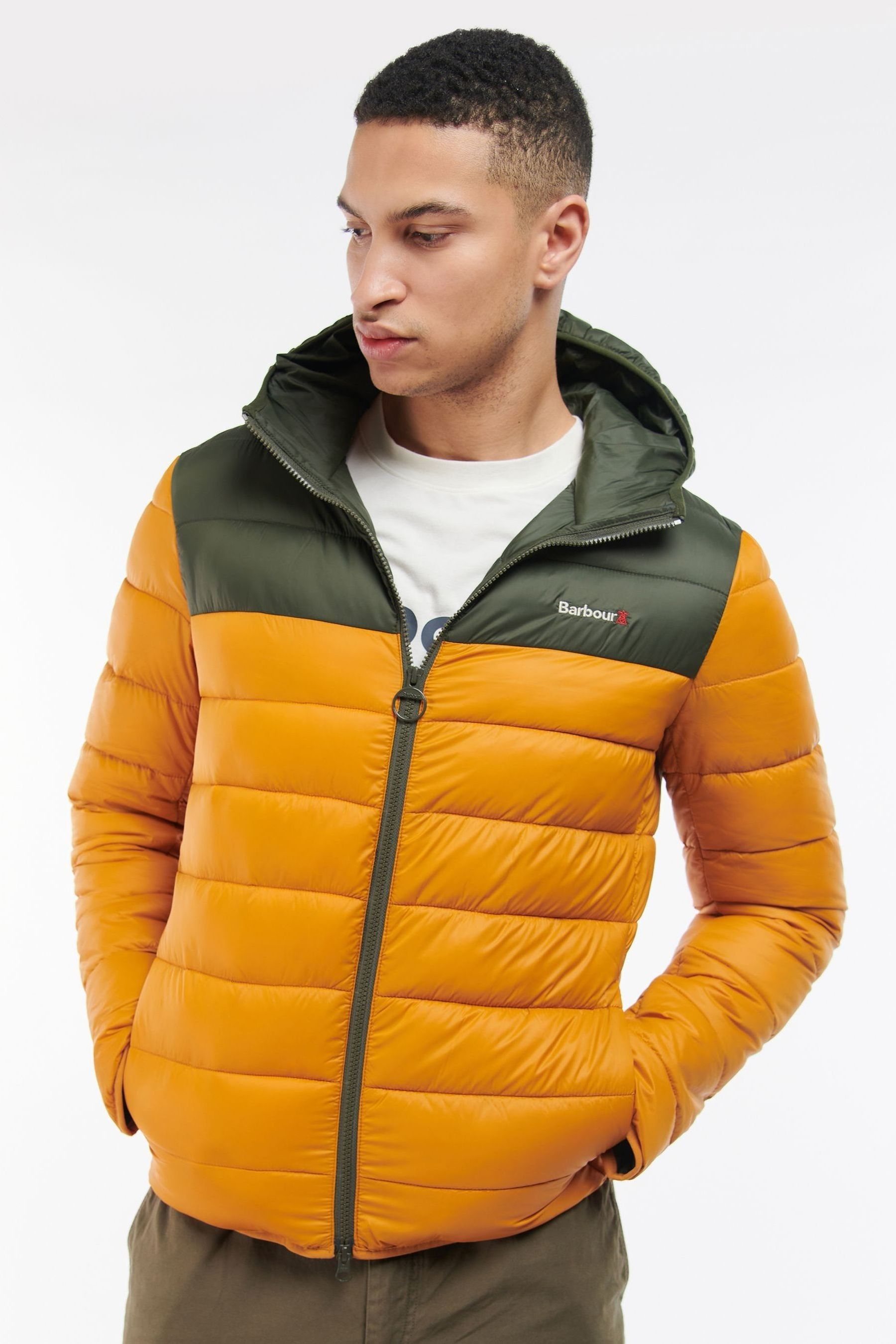 Barbour charlie jacket orange shop