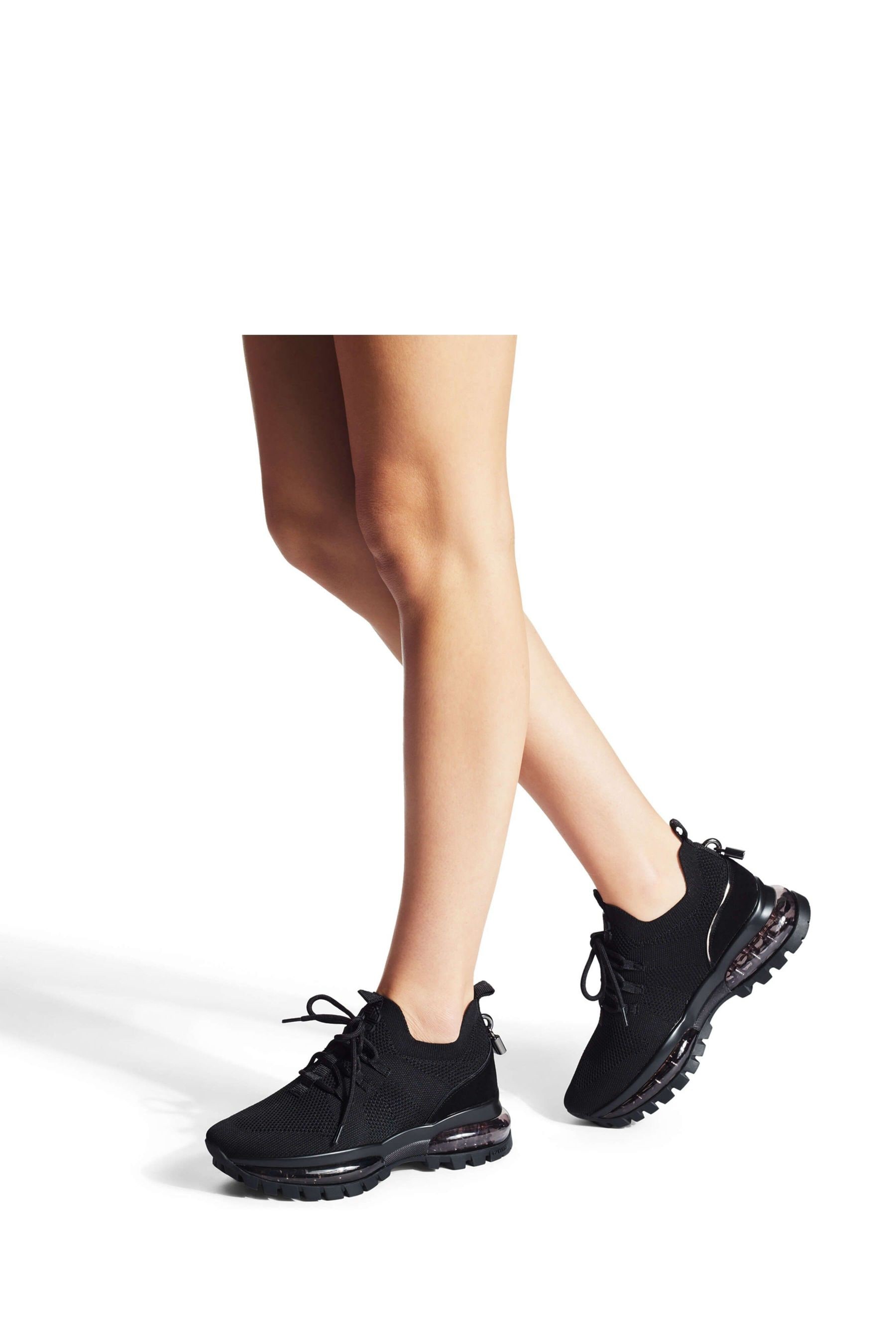 Nike black bubble discount trainers
