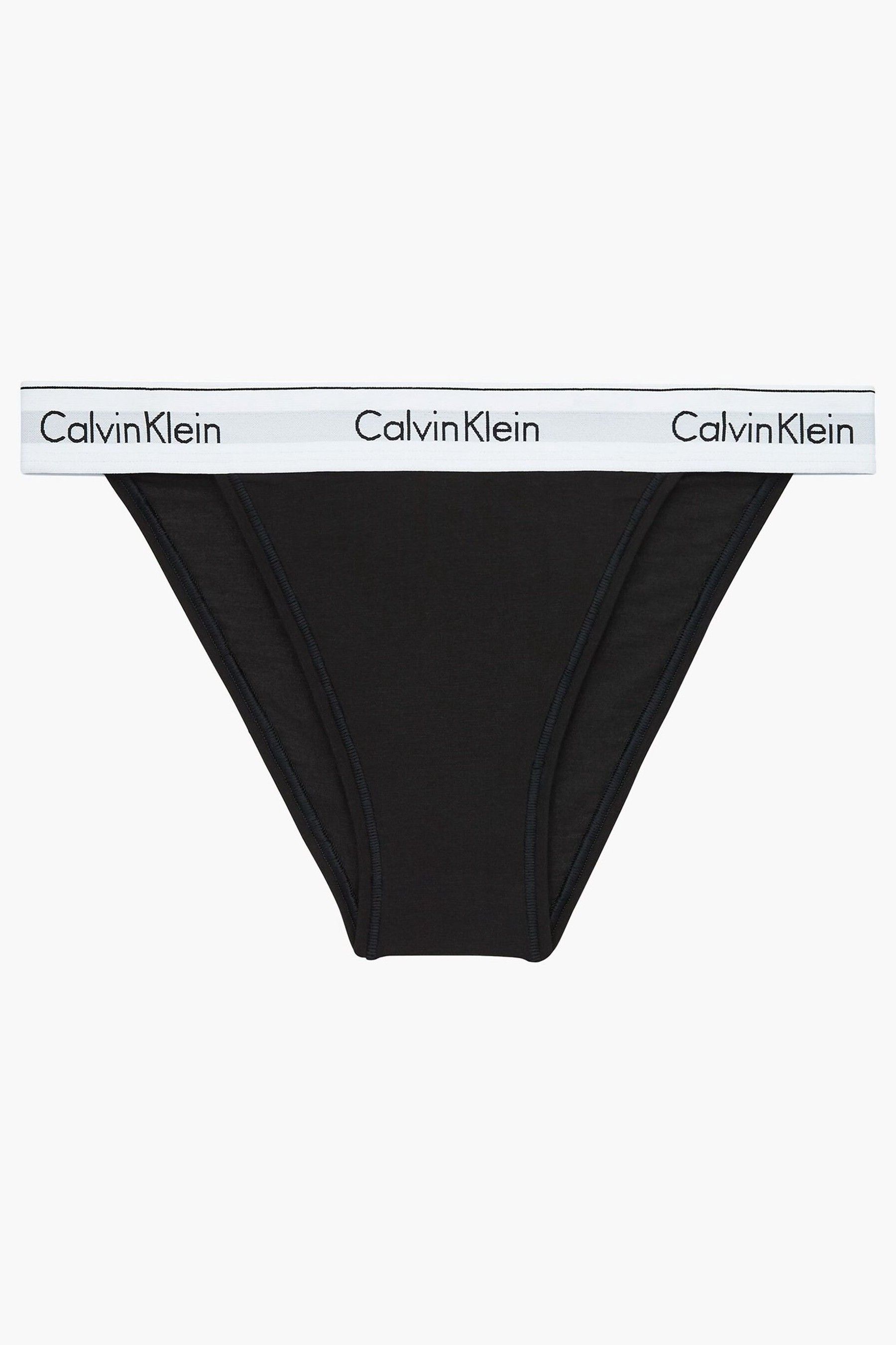 Calvin Klein Black Modern Cotton Bikini Knickers