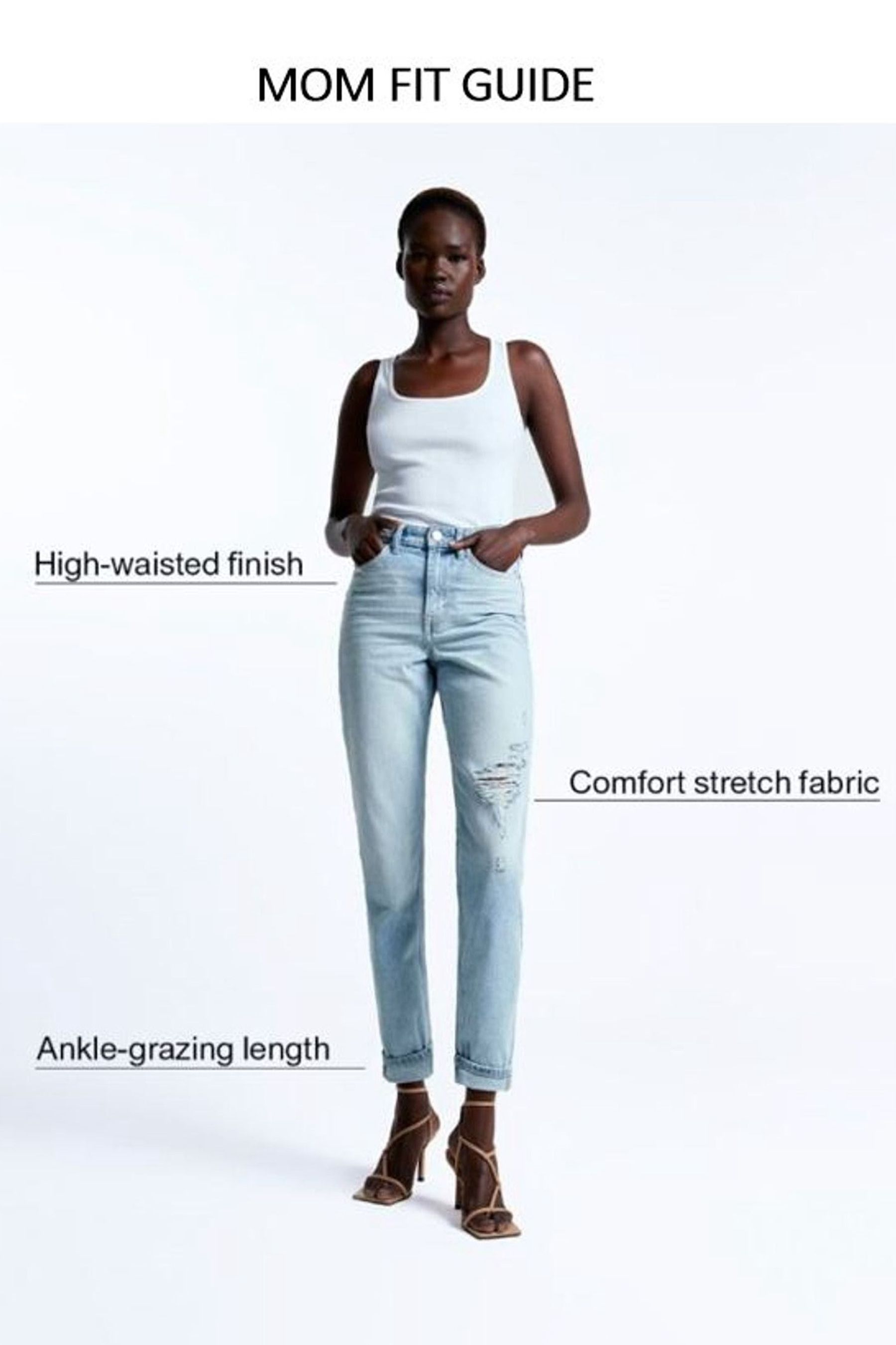 Mom outlet jeans length