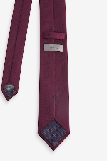 Burgundy Red Twill Tie