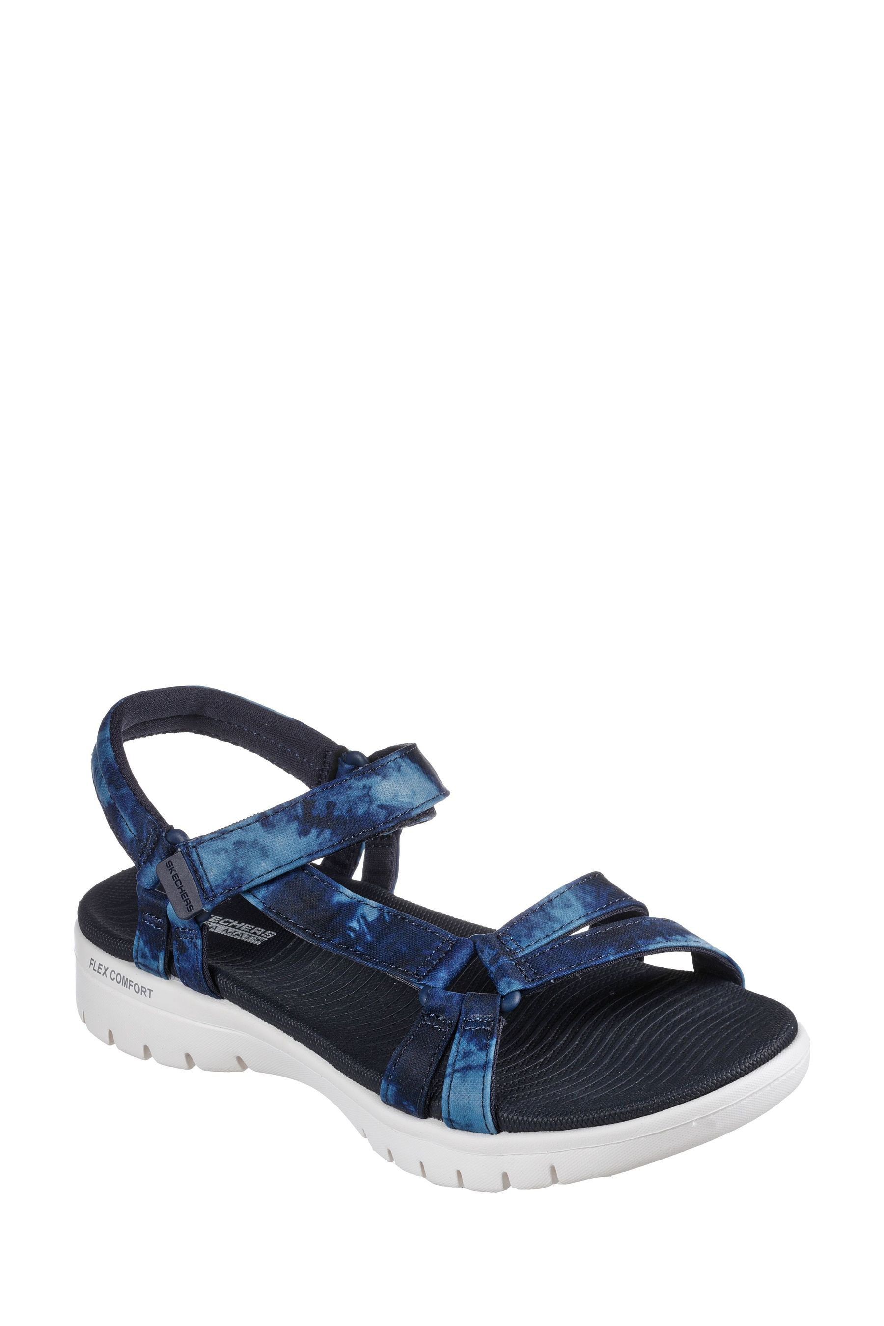 Skechers Blue On The Go Flex Spring Fling Womens Sandals