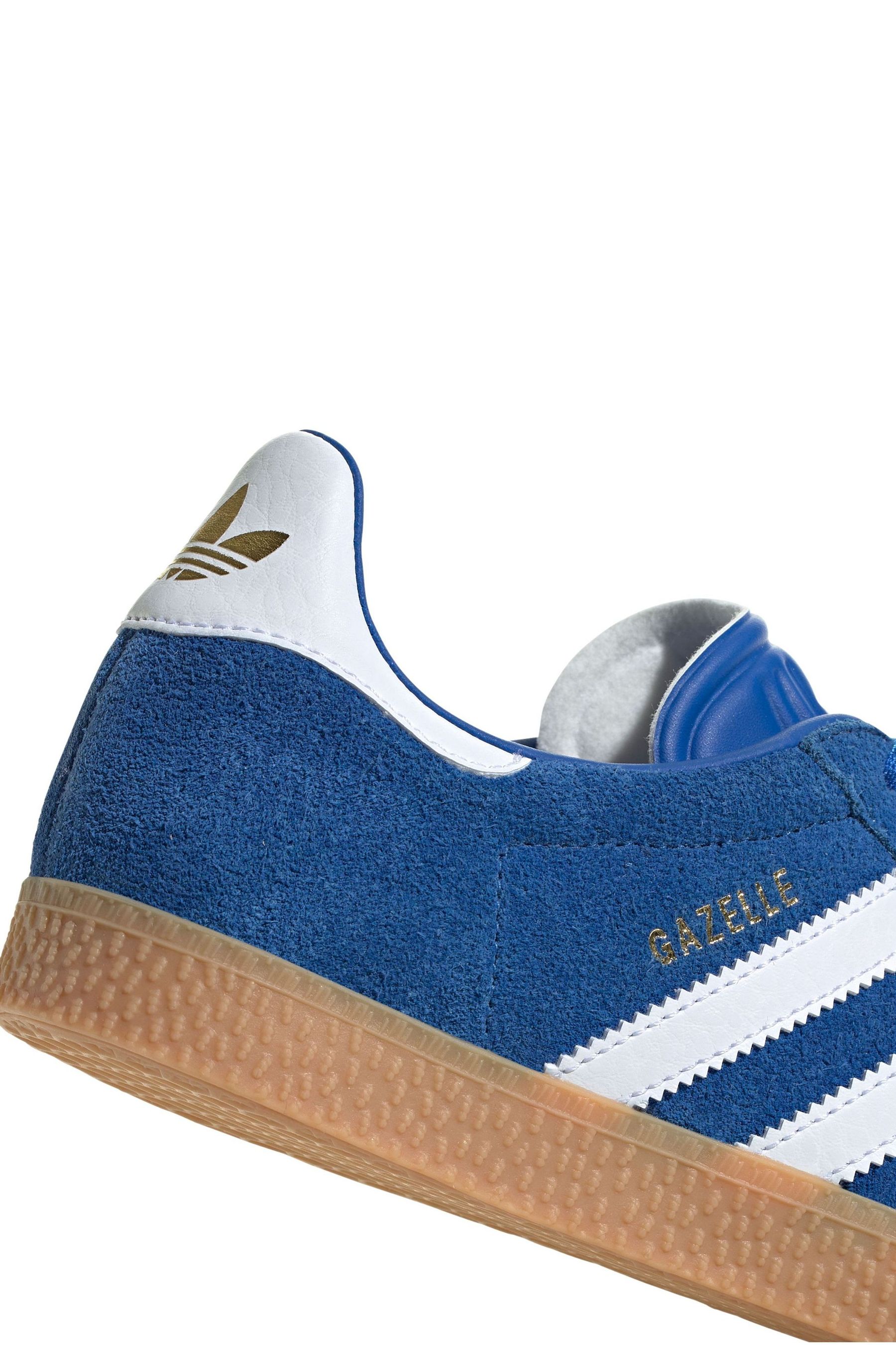 Adidas gazelle hotsell junior blue