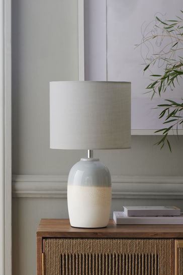 Grey Juno Ceramic Table Lamp
