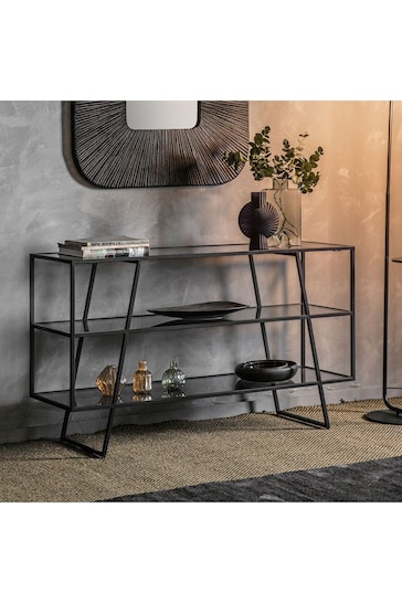 Gallery Home Black Giselle Black Console Table