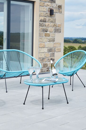 Pacific Blue Outdoor Rio Seating Set