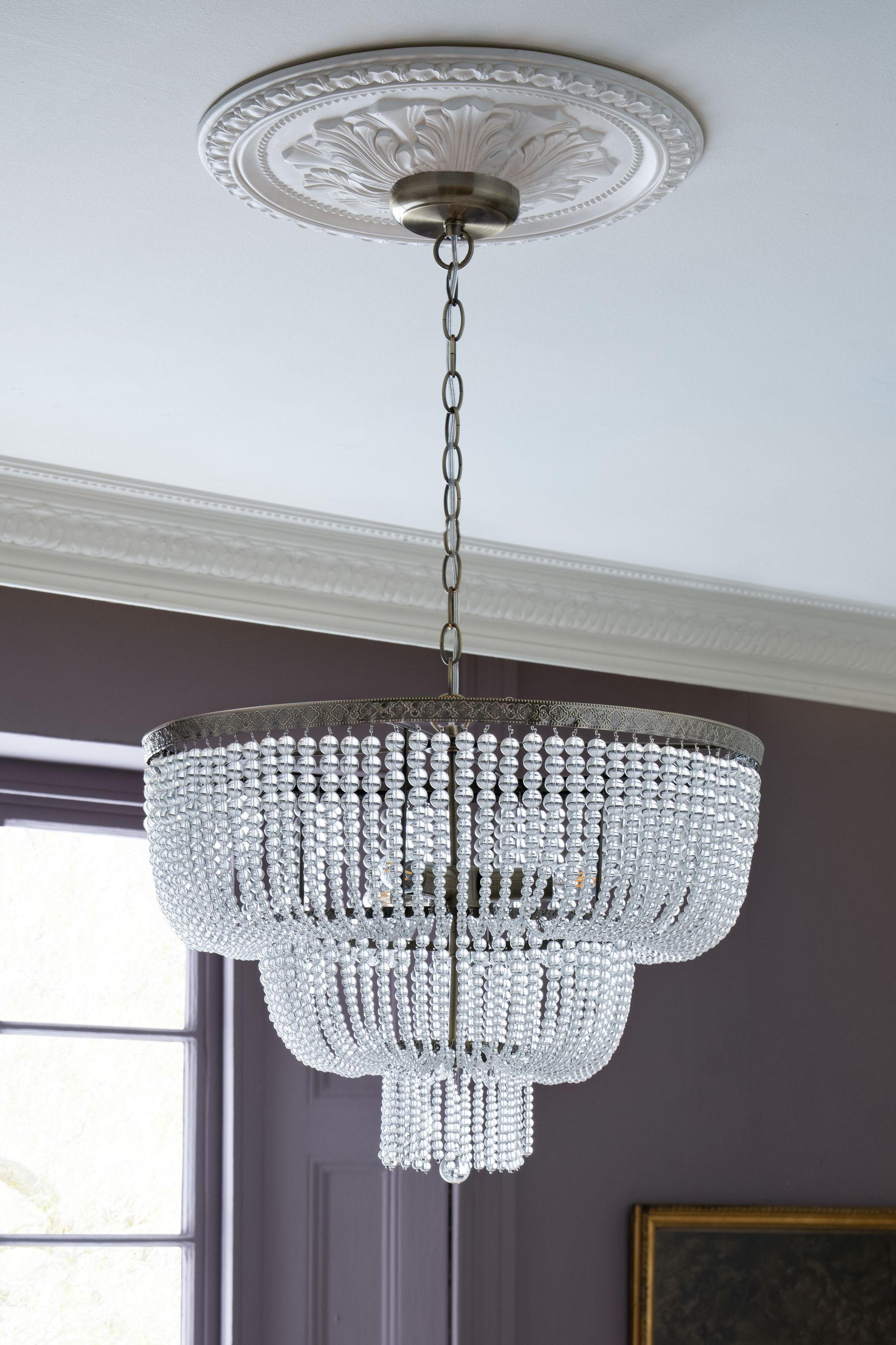 Buy Brass Bamburgh 3 Light Chandelier Ceiling Light from the Next