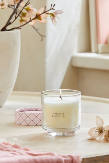 Pink Apricot Blossom Single Wick Candle