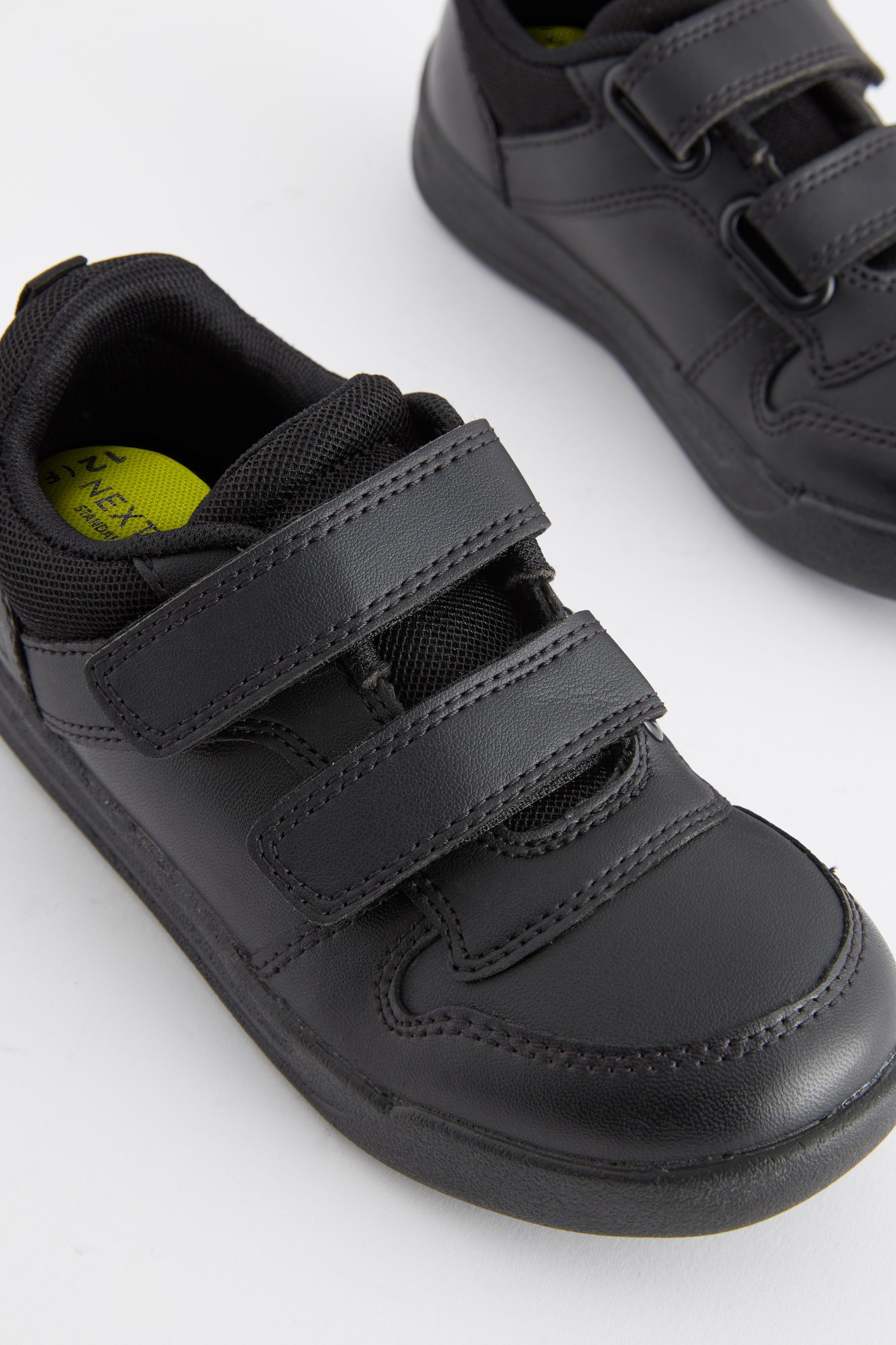 Boys black school trainers online