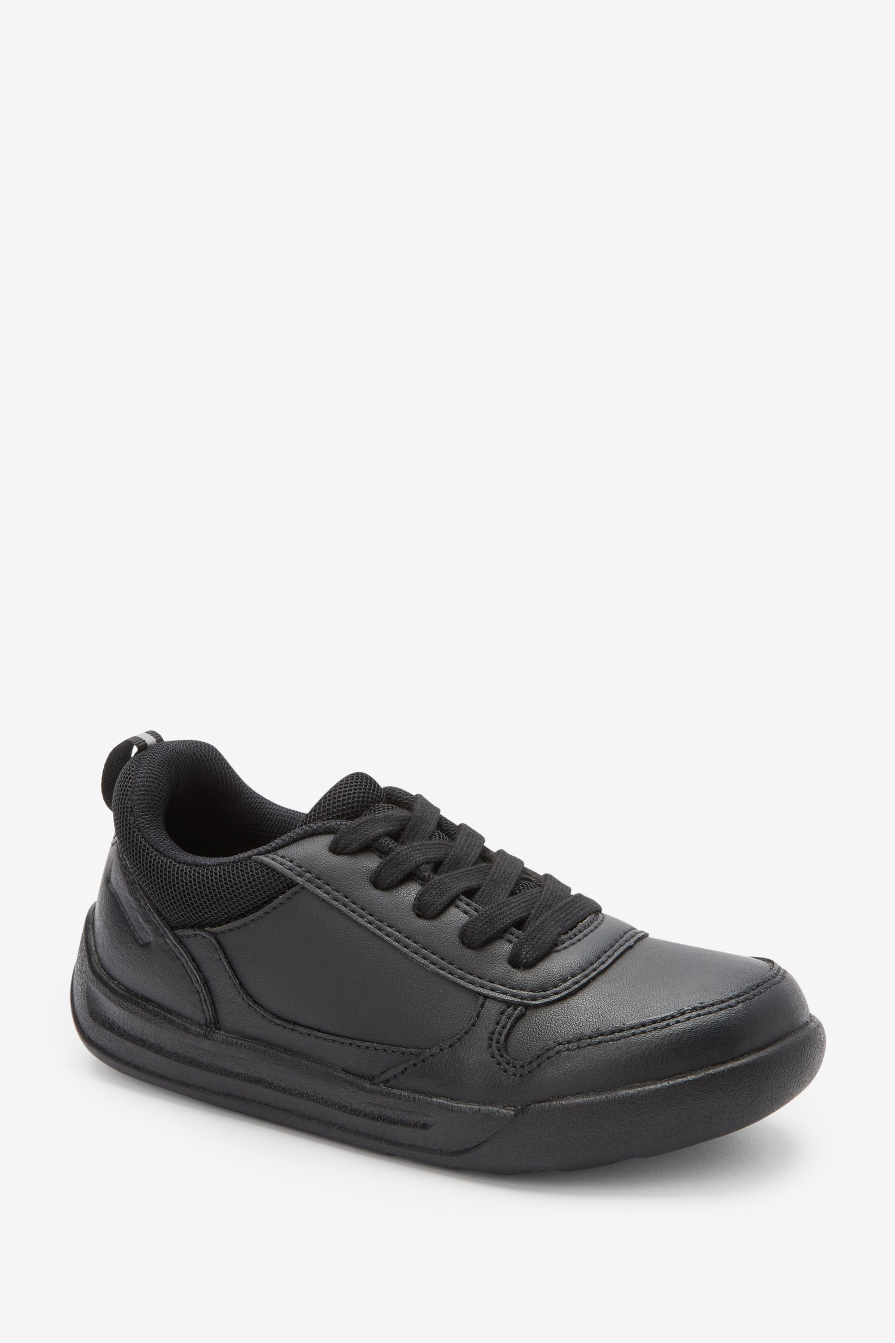 Buy Black Wide Fit G Lace Up School Trainers from the Next UK online shop