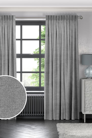 Grey Lazio Made To Measure Curtains