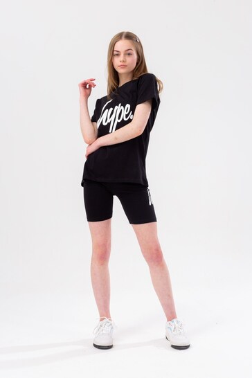 Hype. Black Script T-Shirt and Shorts Set