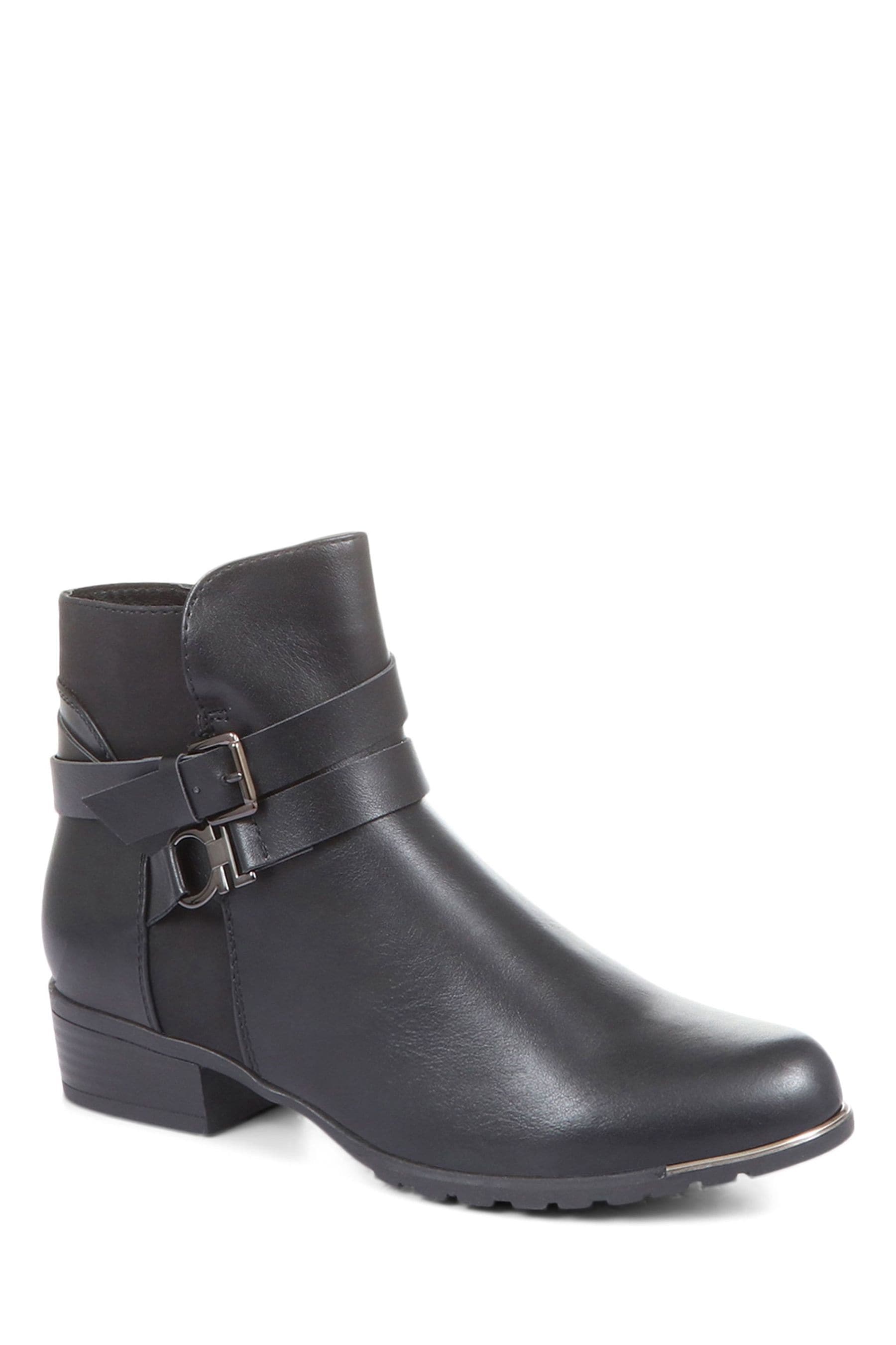 Pavers Ladies Flat Ankle Boots