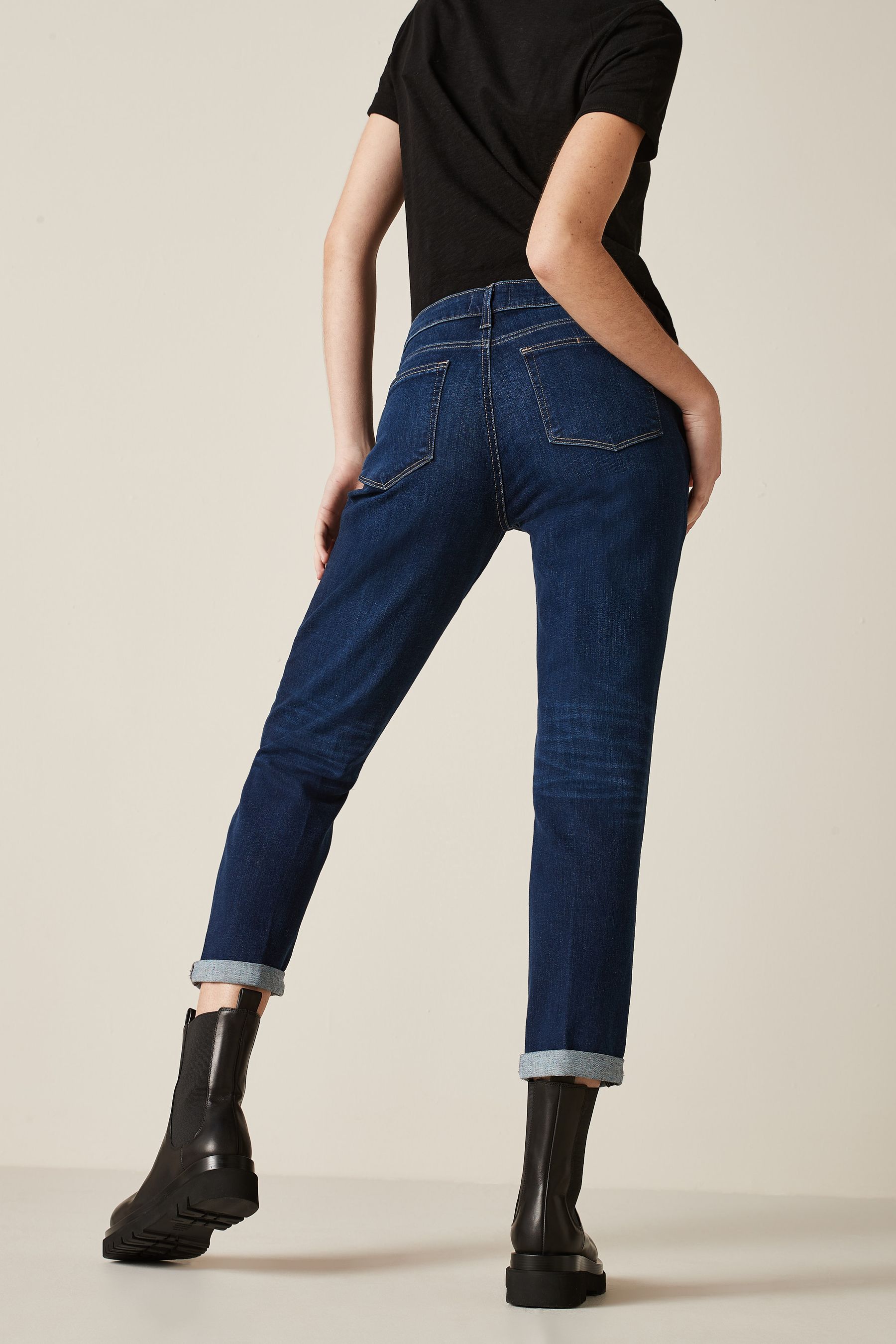 Paige Brigitte Mid Rise Boyfriend Jeans