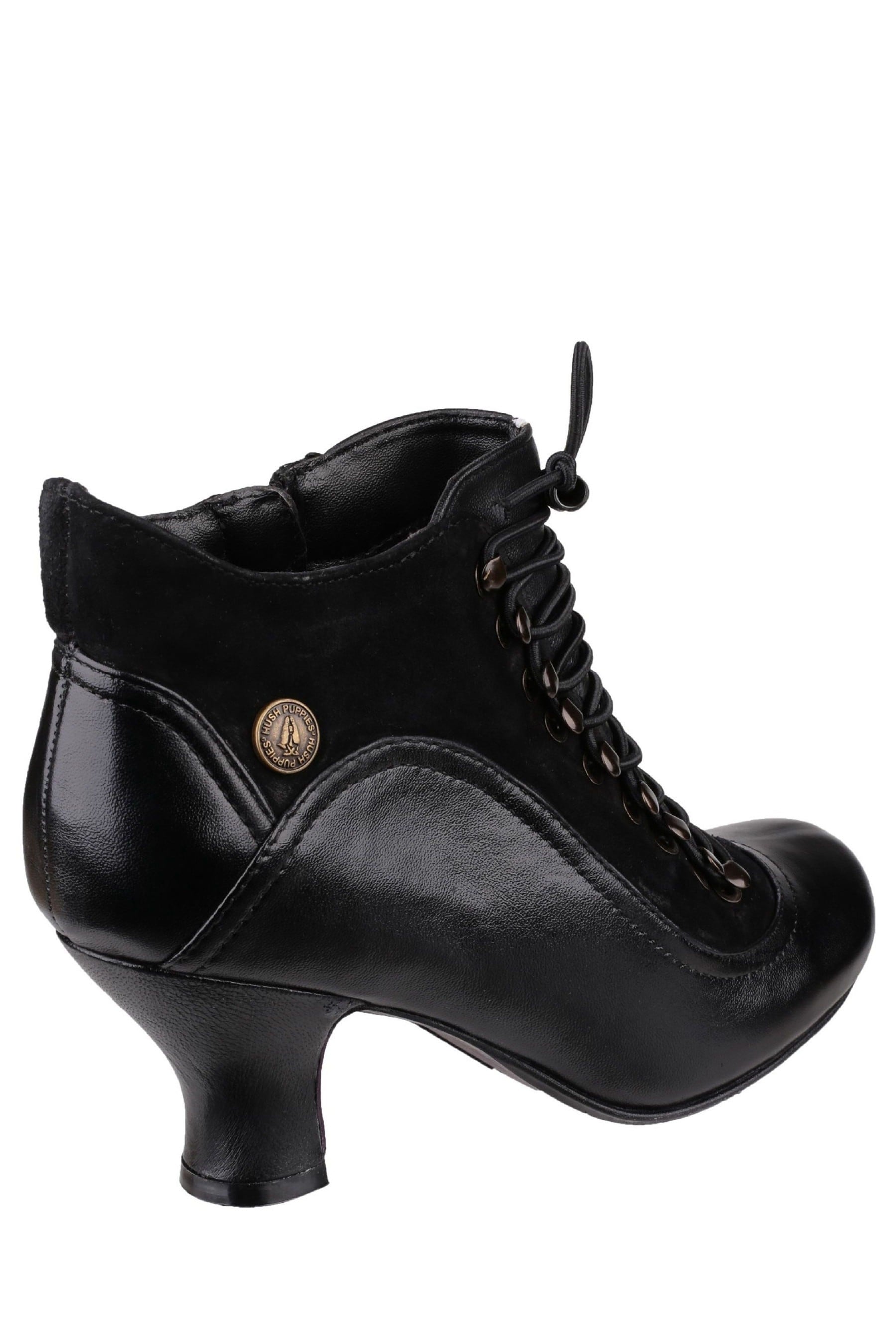 Buy Hush Puppies Black Vivianna Lace Up Heeled Boots from the Next