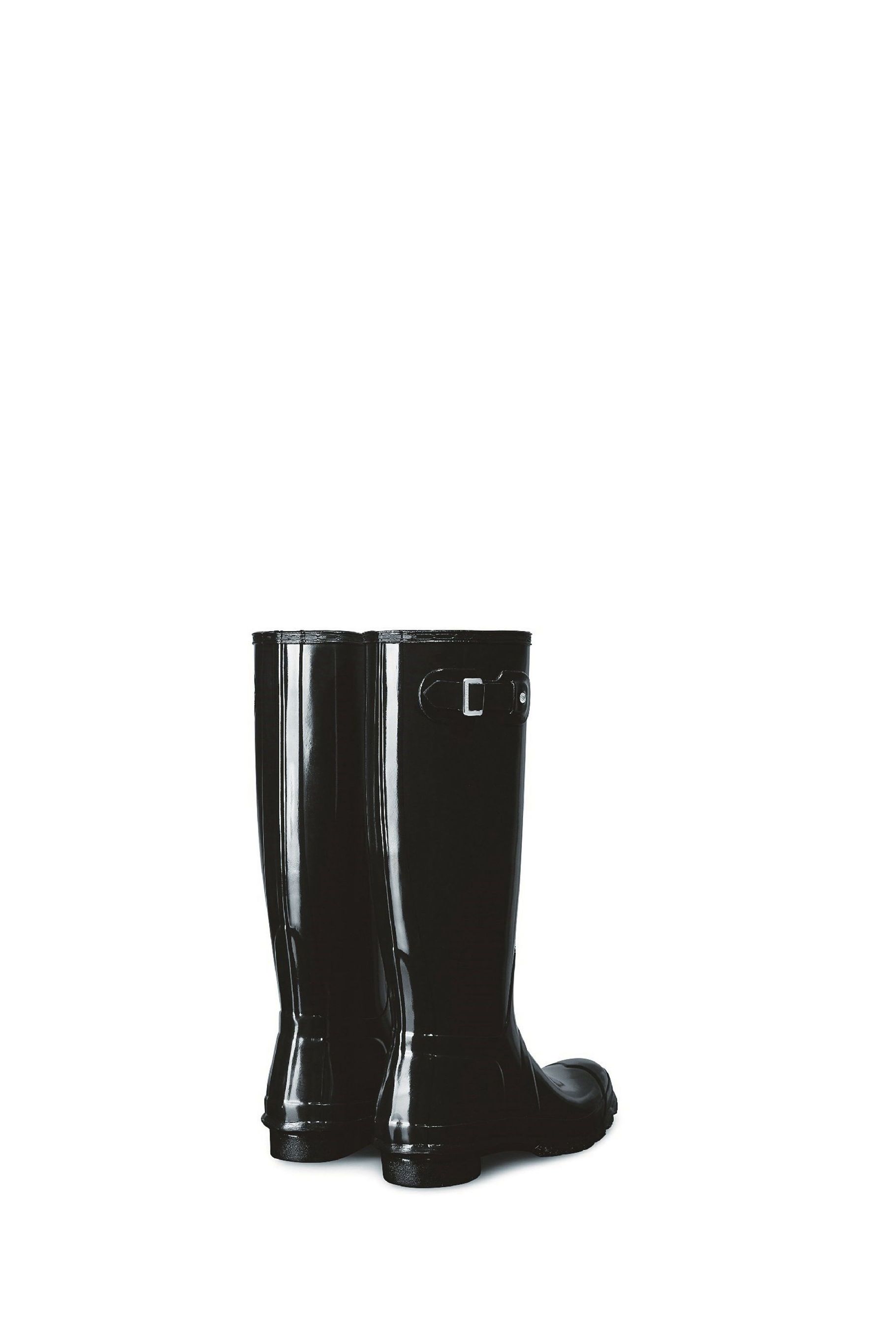 Hunter black gloss wellies discount
