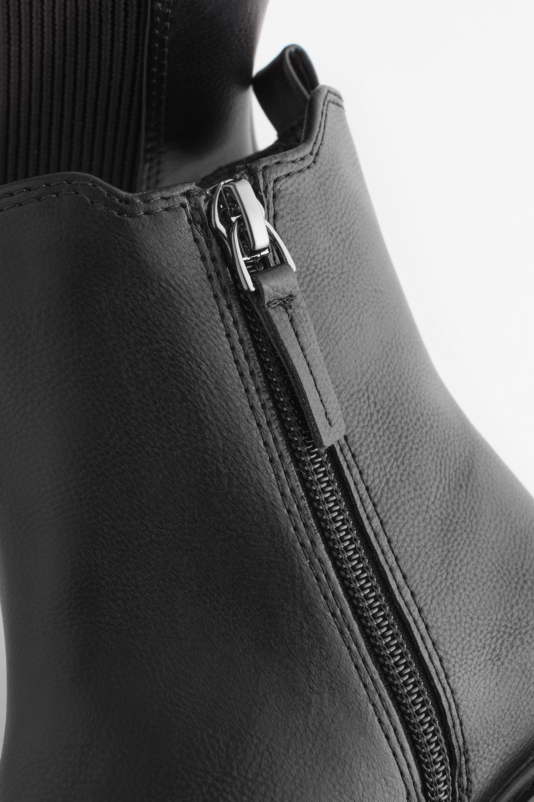 Square toe boots black store