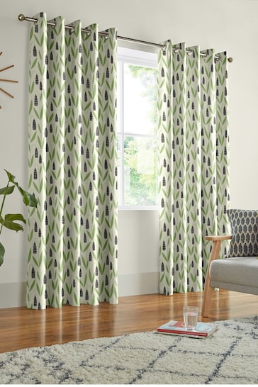 MissPrint Forest Shade Snow Drops Made to Measure Curtains