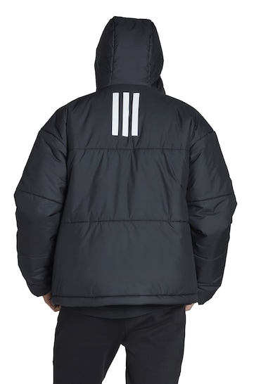 adidas Black BSC 3-Stripes Puffy Hooded Jacket