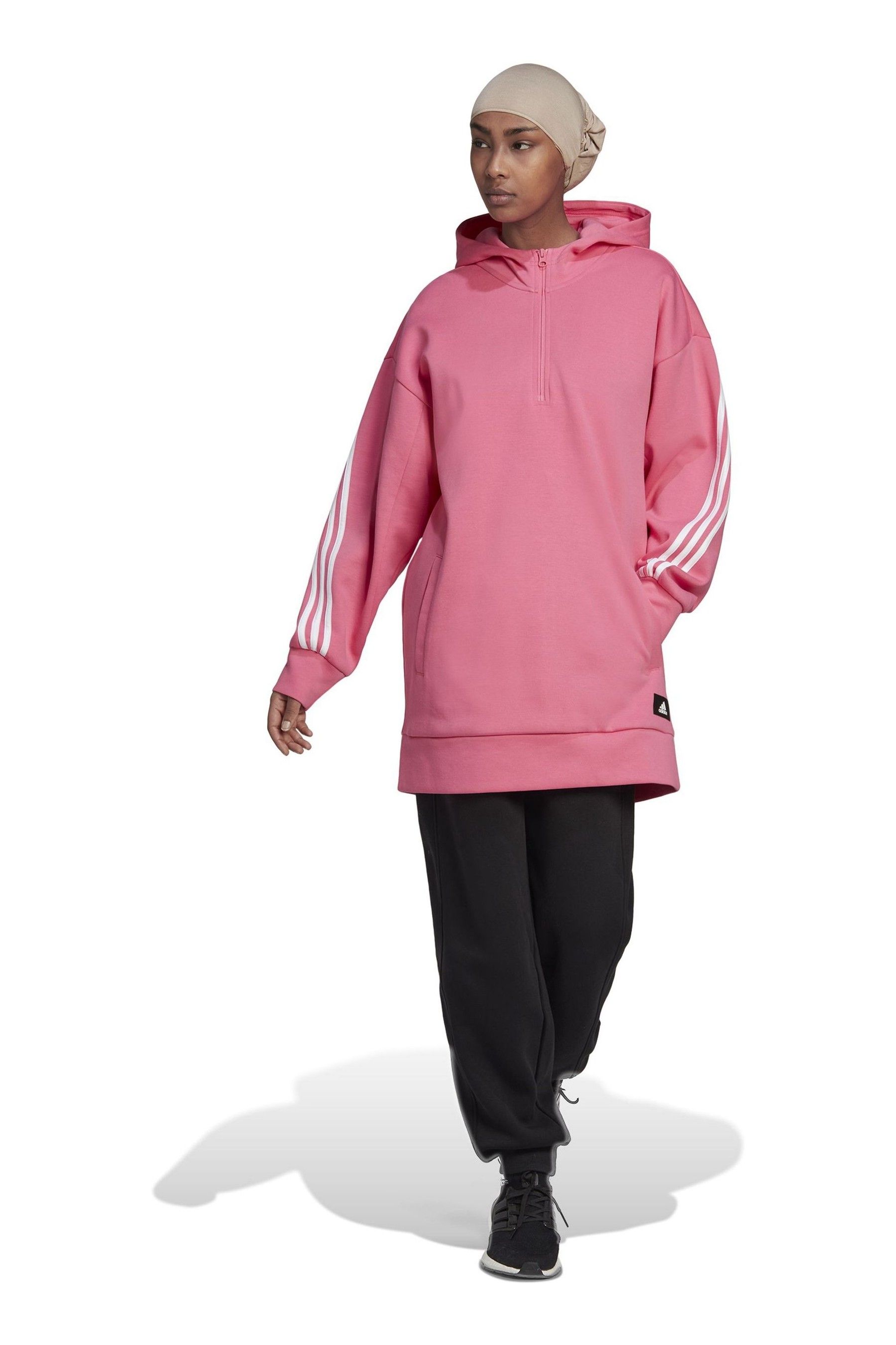 Adidas longline hot sale hoodie women's