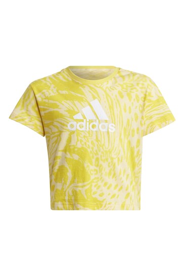 Buy adidas Future Icons Hybrid Animal Print Cotton Regular T-Shirt from the  Next UK online shop