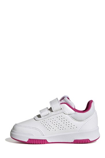 Buy adidas White/Pink Infant Tensaur Sport Training Hook and Loop Trainers  from the Next UK online shop