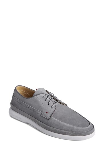 Sperry Grey Gold Cabo Plushwave Lace Shoes