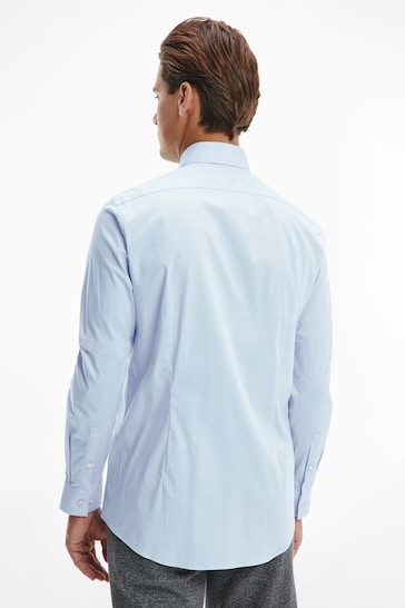 Calvin Klein Blue Stretch Slim Fit Shirt
