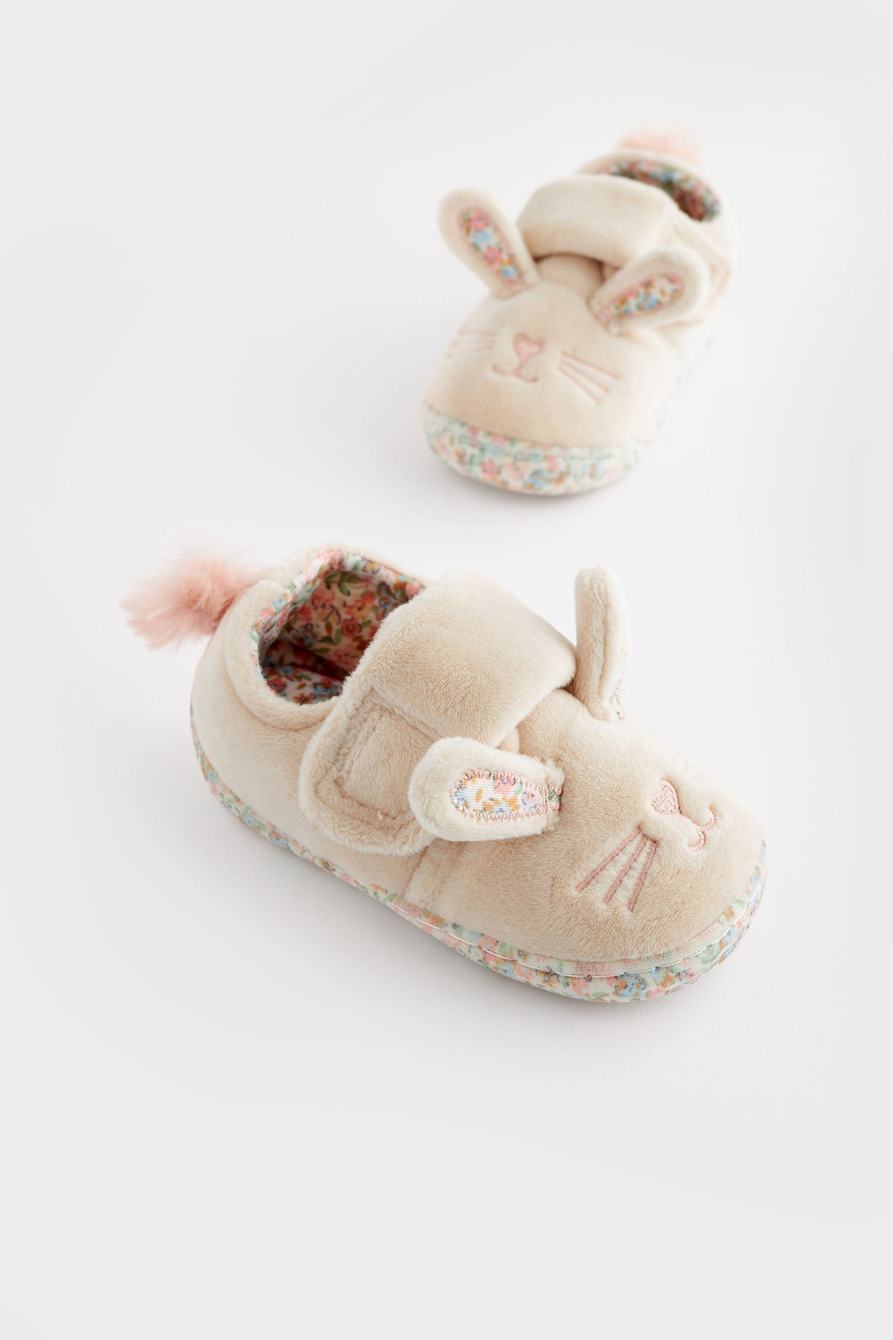 Buy Cream Bunny Cupsole Slippers from the Next UK online shop