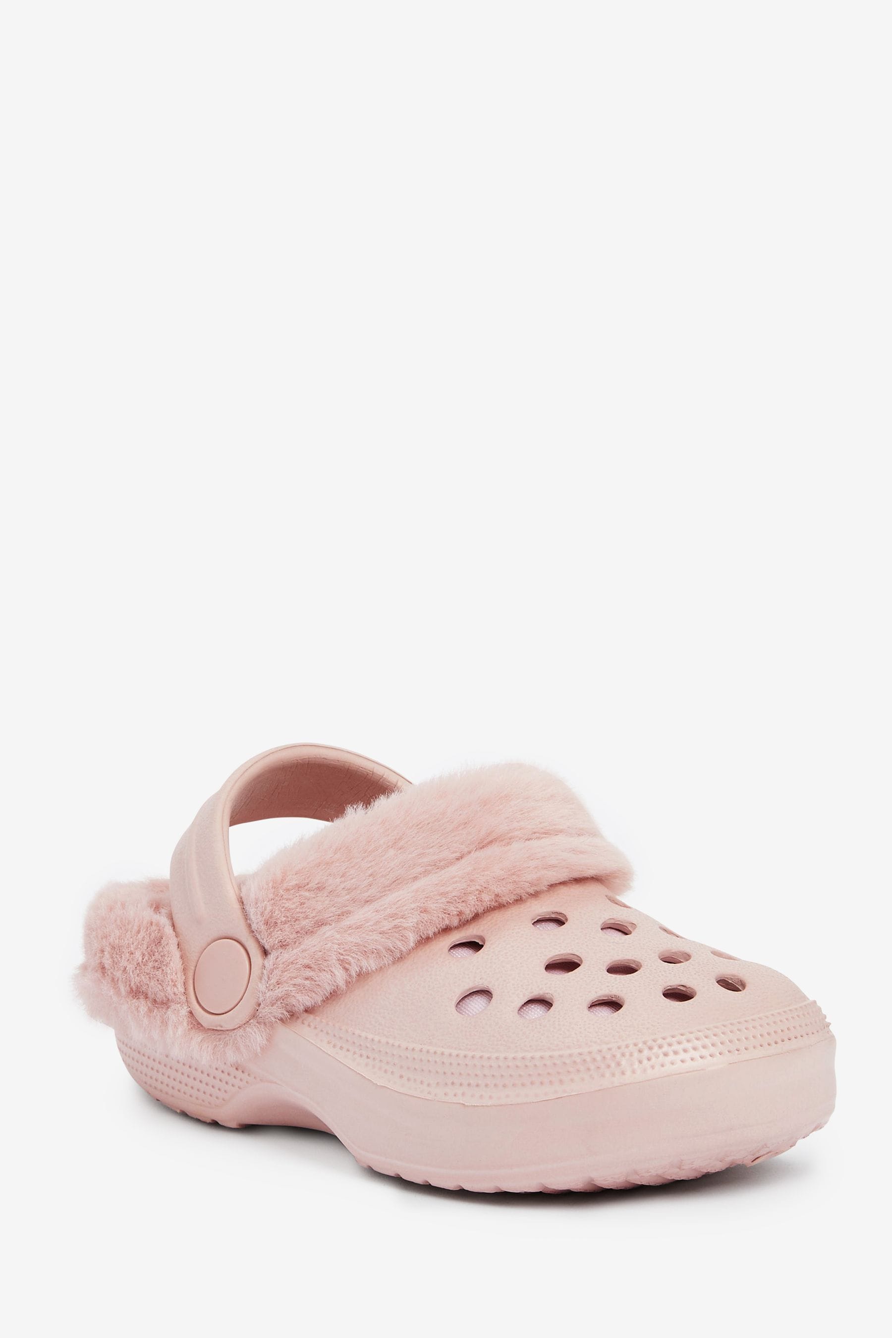 Buy Pink Warm Lined Clog Slippers from the Next UK online shop