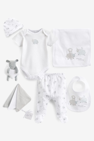 Rock-A-Bye Baby Boutique Animal Print Cotton 5-Piece Baby Gift Set