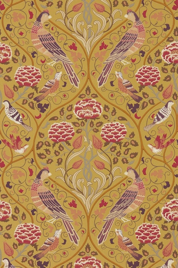 Morris & Co. Yellow Seasons by May Wallpaper Wallpaper