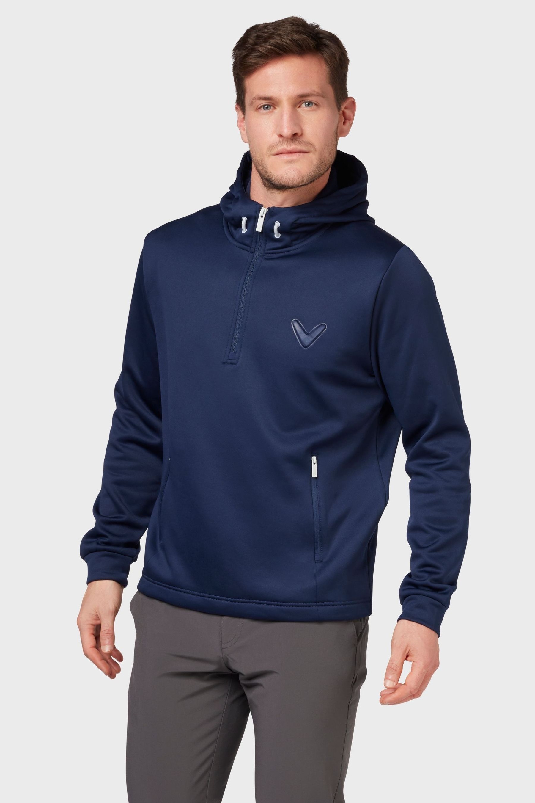 Buy Callaway Apparel Blue Quarter Zip Hoodie from the Next UK online shop