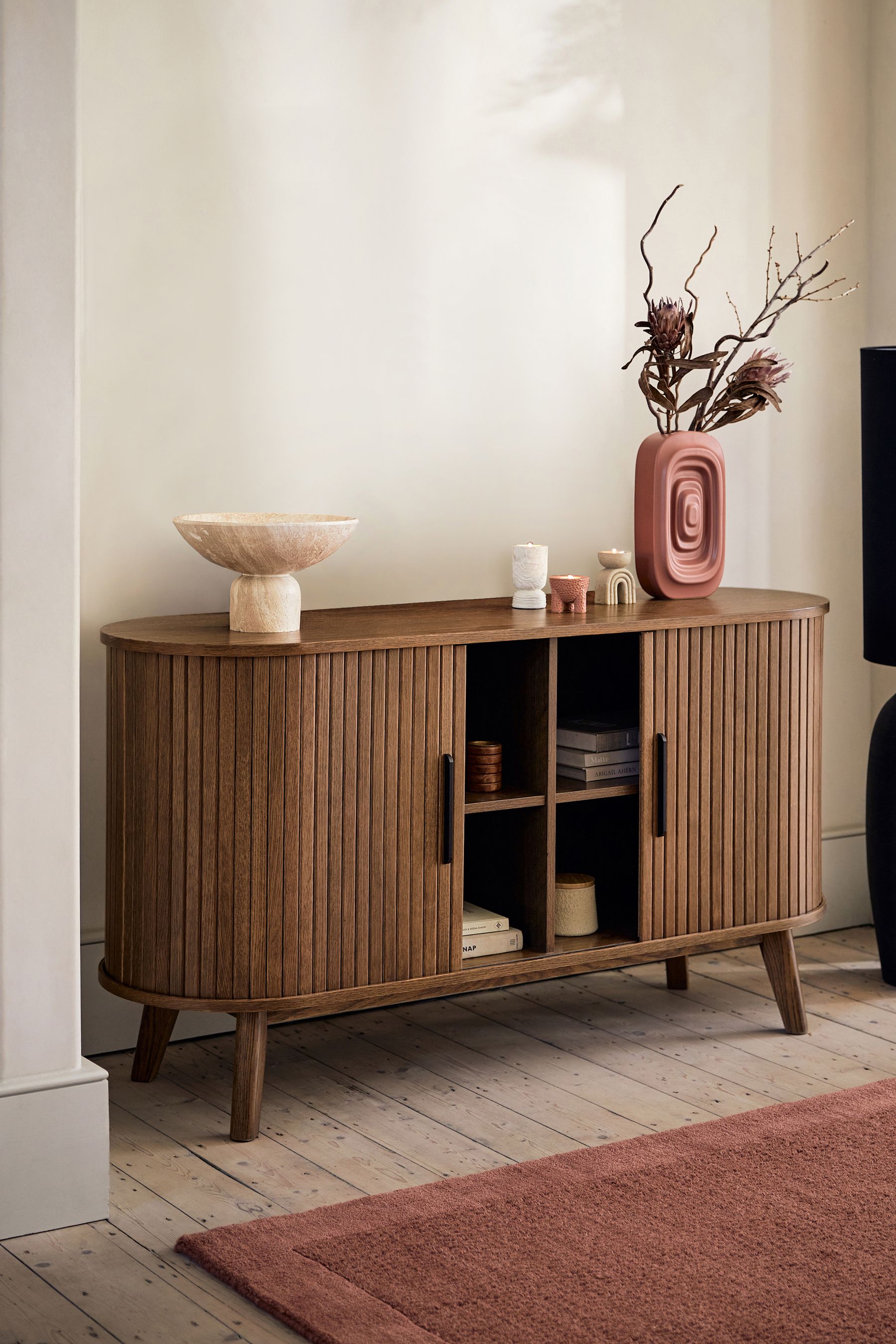 Tambour door deals sideboard