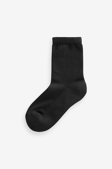Black Cotton Rich Cushioned Sole Socks 10 Pack