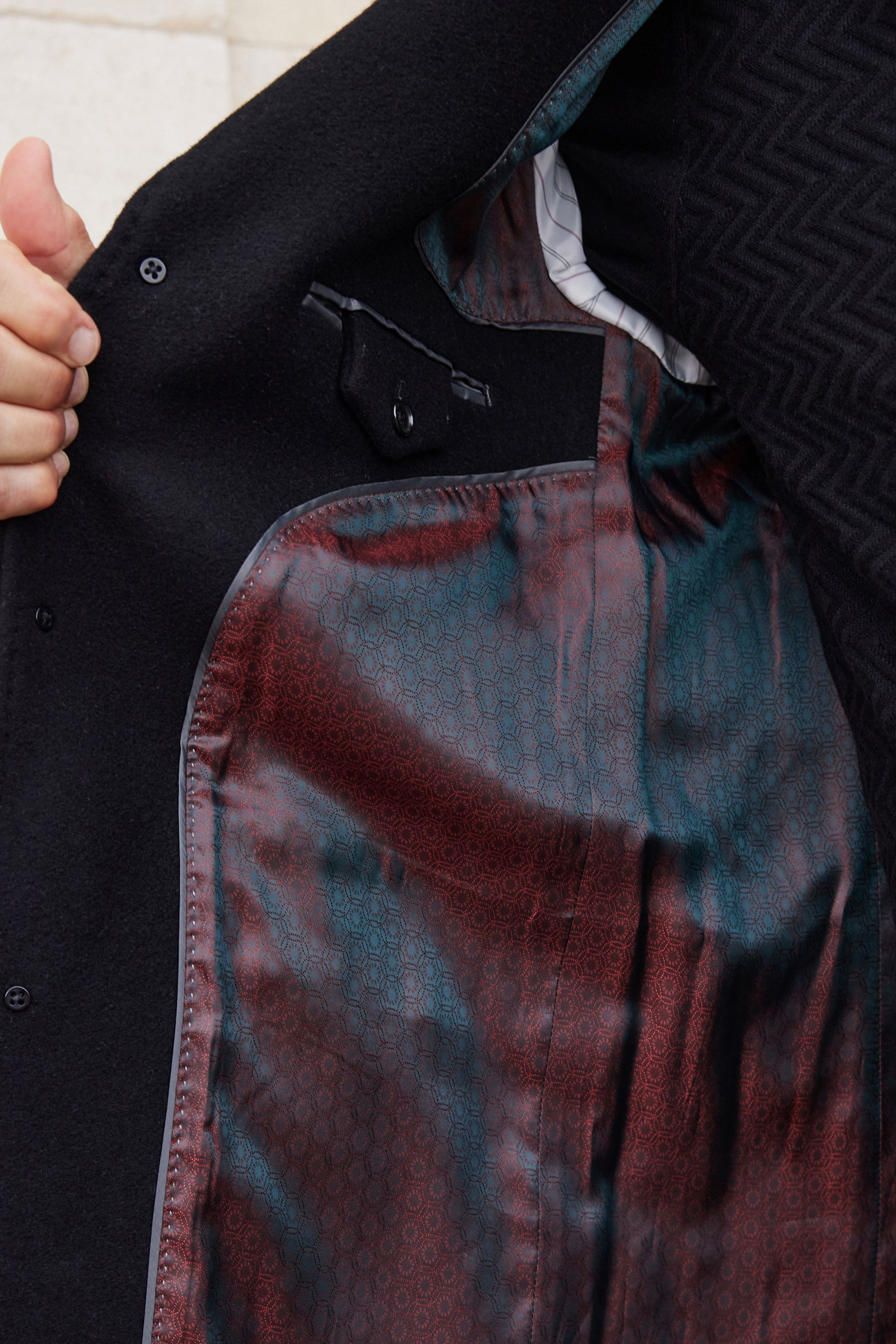 Mens black deals epsom coat