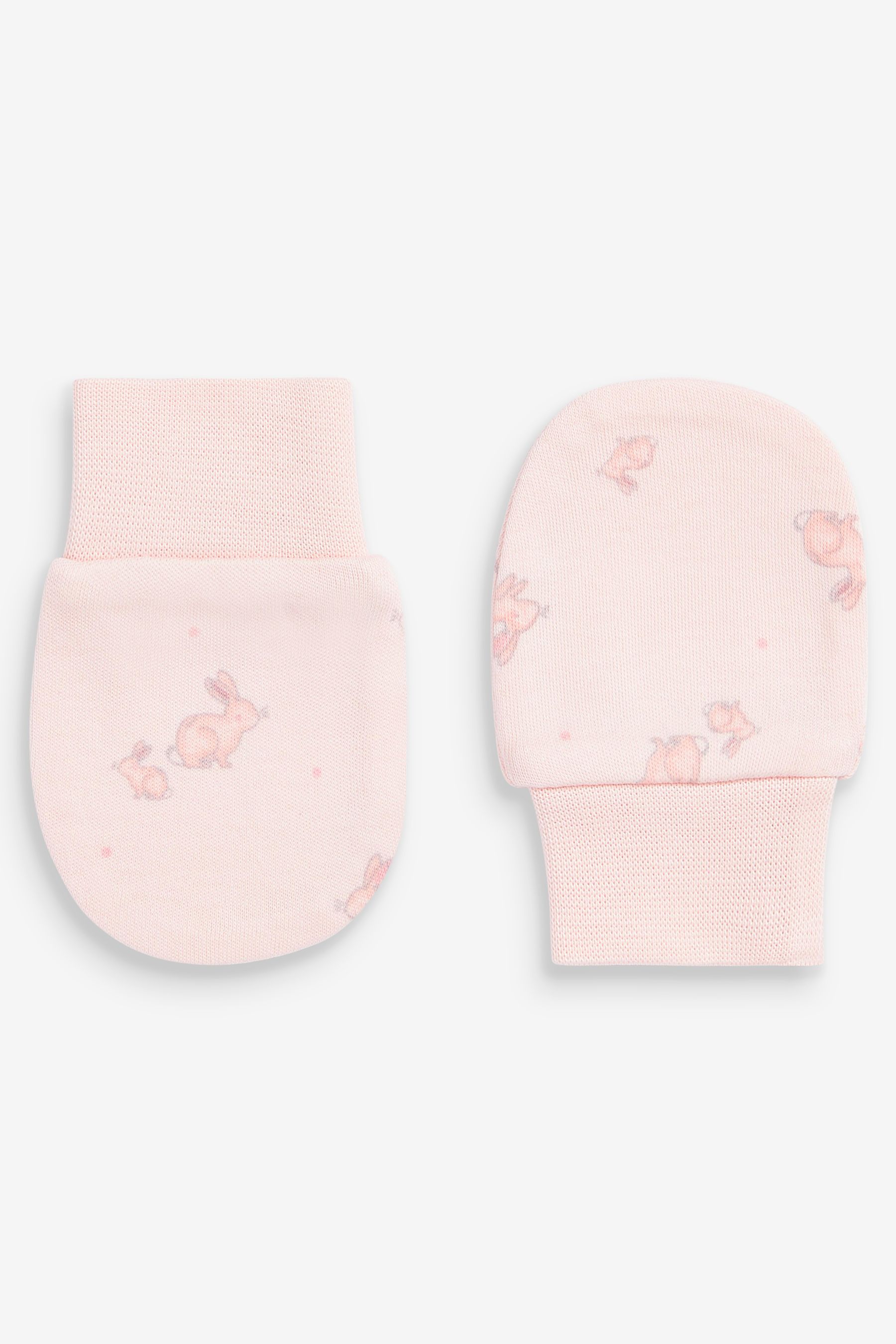 Pink baby mittens store