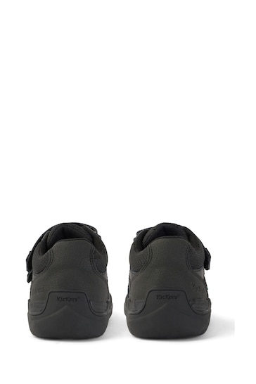 Kickers Infant Mid Leather Stomper Black Trainers