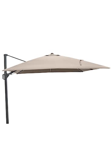 Pacific Brown Garden Glow Challenger T2 3m Square Taupe Parasol