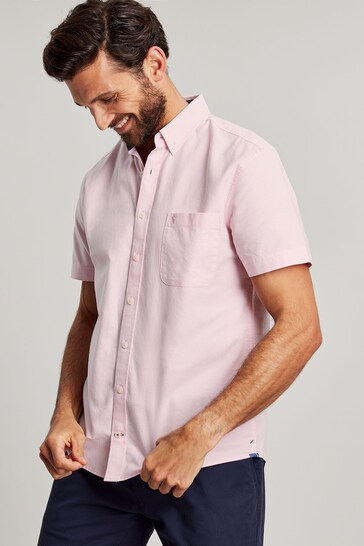 Joules Pink Short Sleeve Classic Shirt