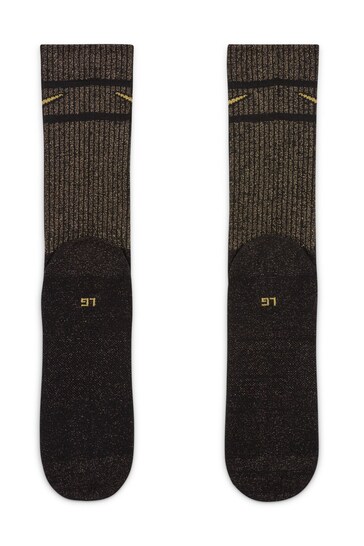 black and gold socks nike