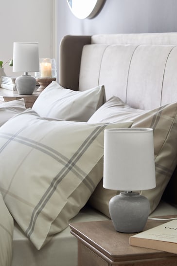 Grey Lydford Bedside Table Lamp